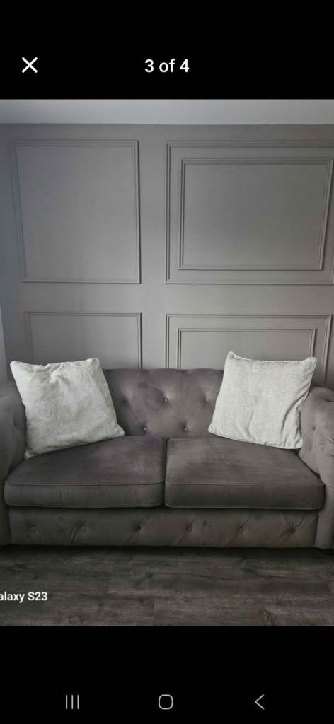 Sofa, chair, footstool 