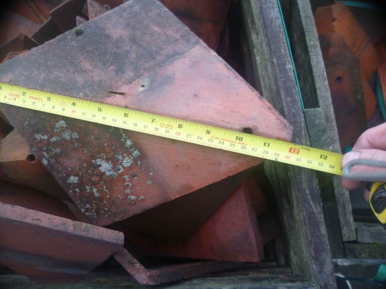 Reclaimed Arris hip tiles Bonnet tiles Rosemary hips Acne hip