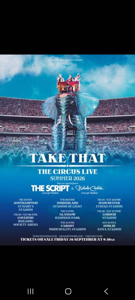 V.I.P x2 - Take That @ London Stadium 
