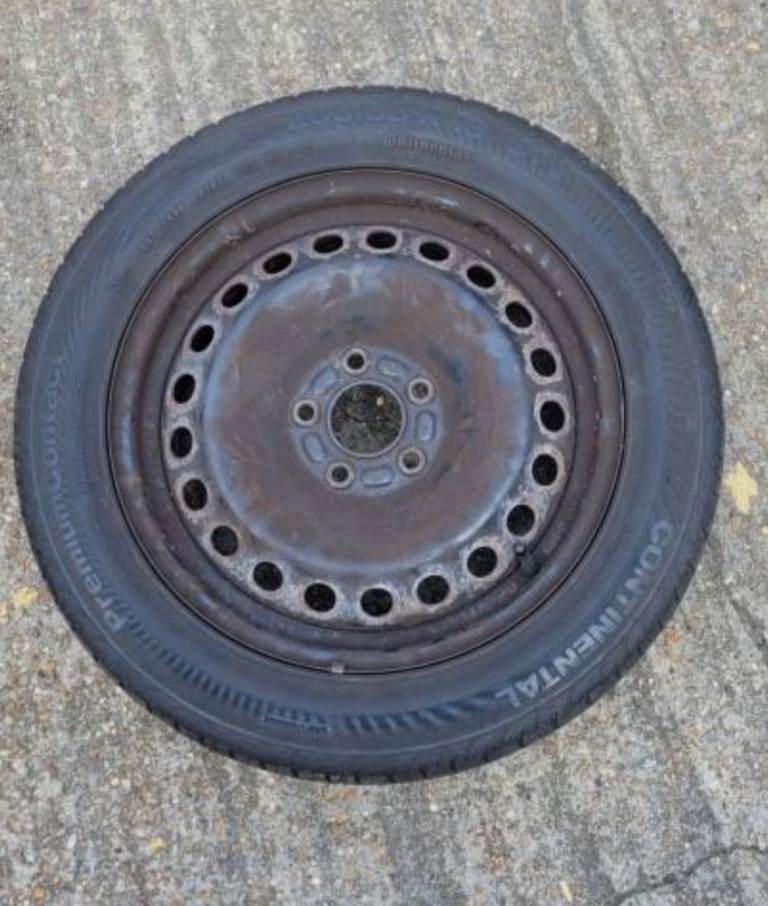 * Like New 205 55 16 Car Ford Continental Premium Contact Spare Tyre with Wheel Rimm Germany 