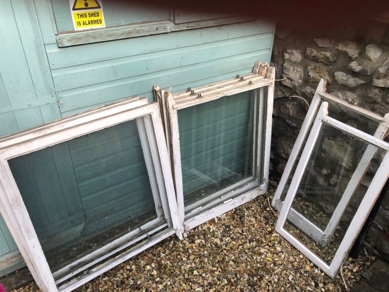 X4 Pair Reclaimed Victorian Sash Windows 
