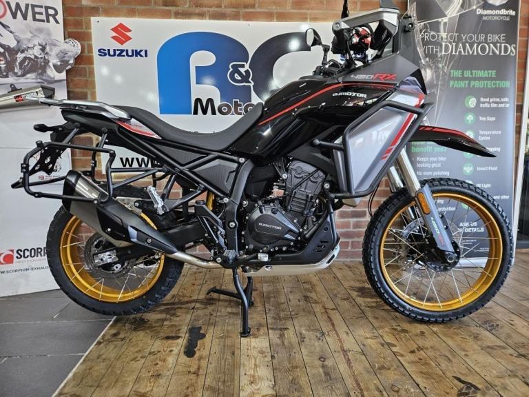 QJ Motor SRT450RX Adventure Bike , Full Luggage