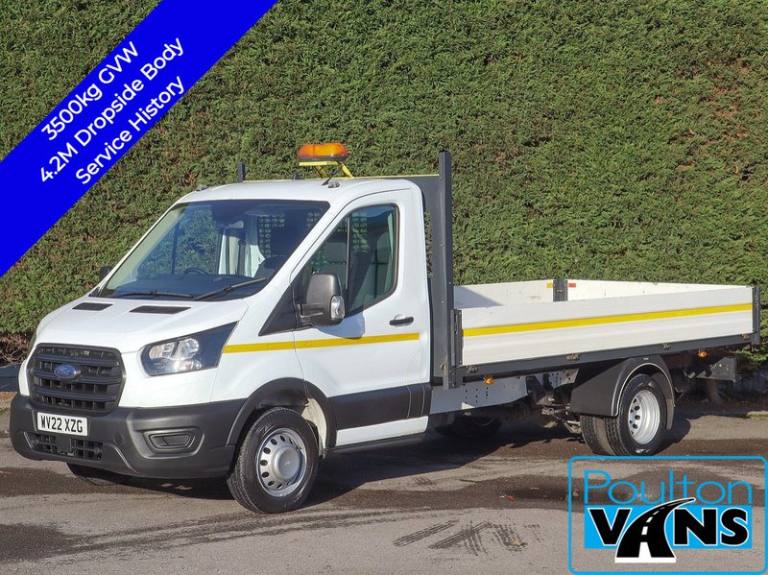 2022 Ford Transit 350 DRW Eco Blue 2.0TDCi, 130ps, 4.2M / 13'8  L3  Lwb Dropside Pick Up, Se Drop...