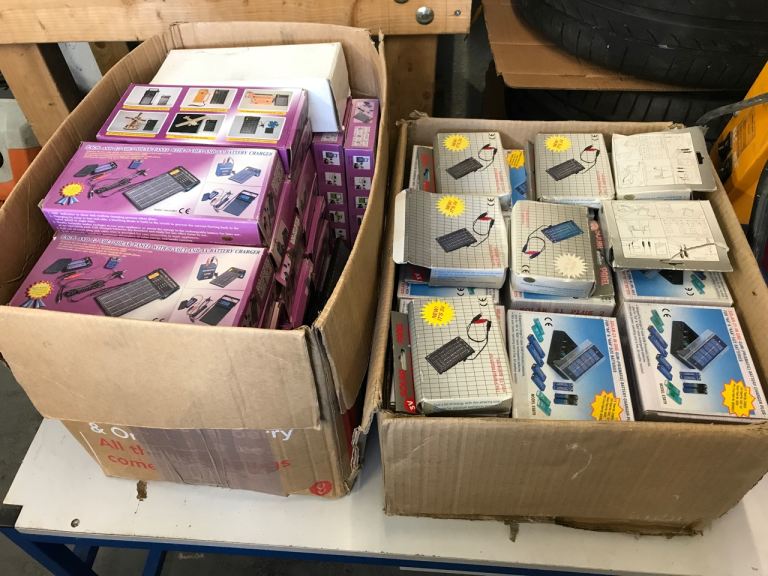 Solar panel Battery chargers AA AAA job lot 