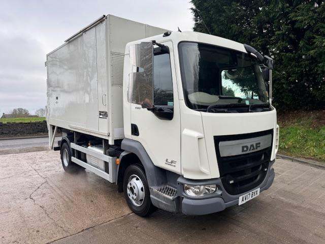 2017 17 DAF LF 150 Euro 6 14ft high sided tipper tail-lift a/c ex council
