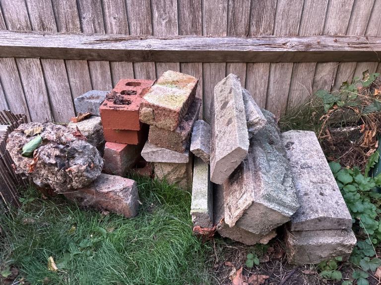 Free rubble, Mixed Bricks and Stone for Garden or Building Project