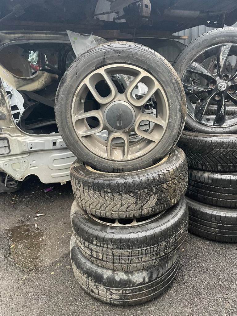 FIAT 500 185/55/R15 4 X ALLOY WHEELS 