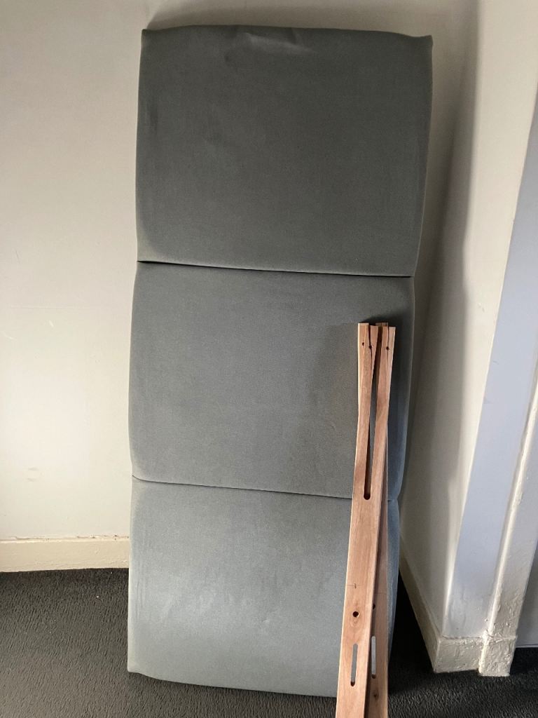 Double Grey Headboard.