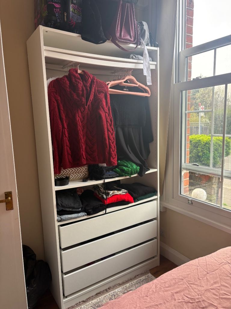 Ikea wardrobe pax white