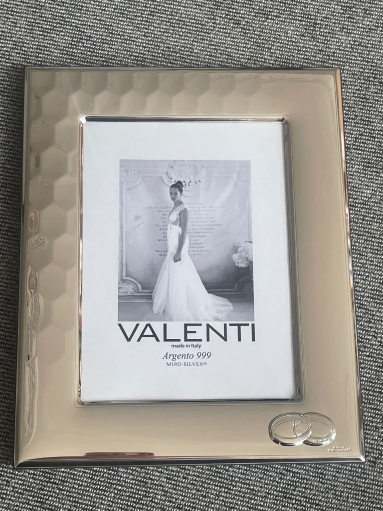 Valenti Wedding Photo Frame - New, Silver
