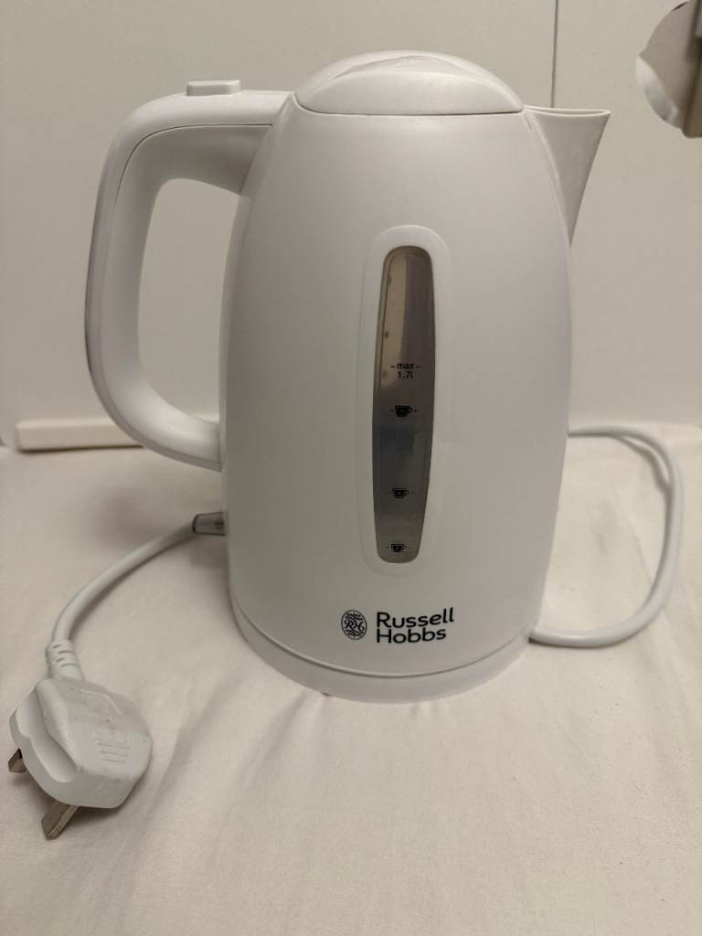 Russell Hobbs White Electric Kettle, 1.7L