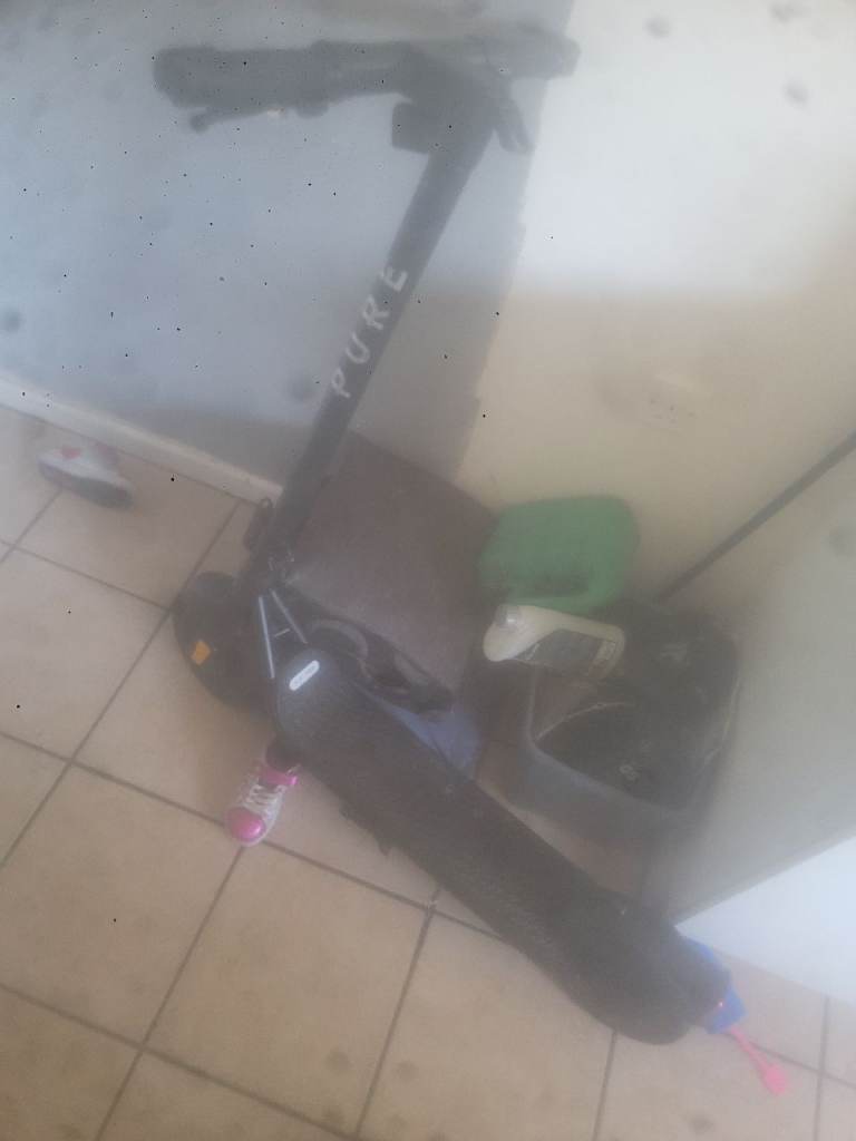 Black Pure Electric Scooter - Good Condition but e3 code so spares 