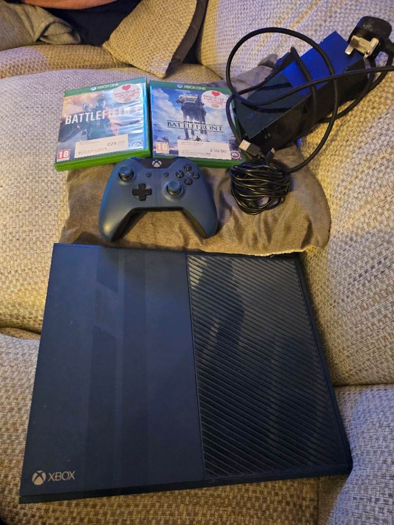 Xbox One S Console with Controller and 2 Games