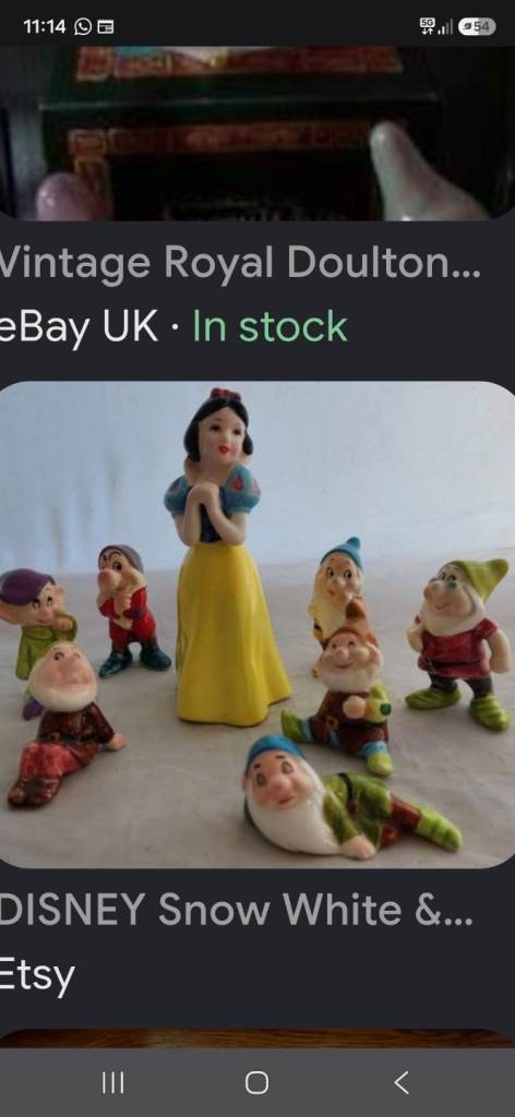Original snow white and seven dwarfs vintage