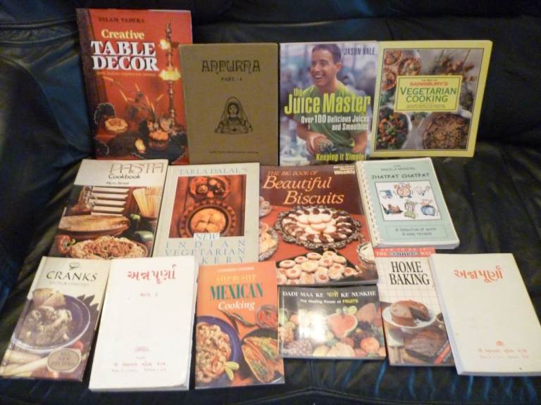 English/Gujarati various cooking recepy  books,can be very handy,all for only £19,Stanmore,Middlesex