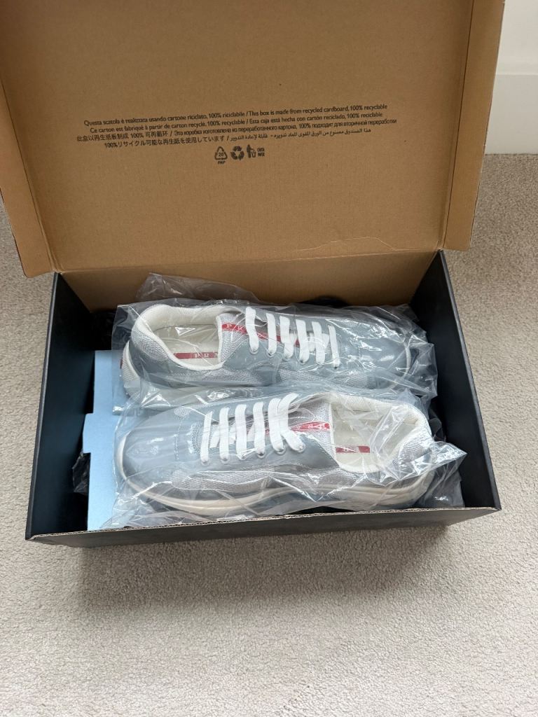 Prada America cup Men’s trainers grey eu44 uk 9/10