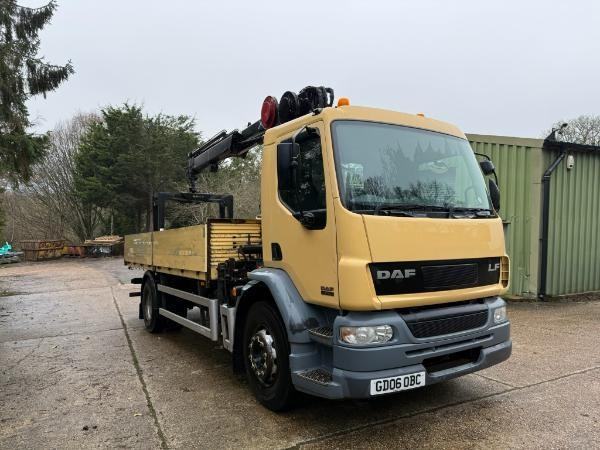 Daf LF55.220 Dropside Body Hiab Block Grab Crane 