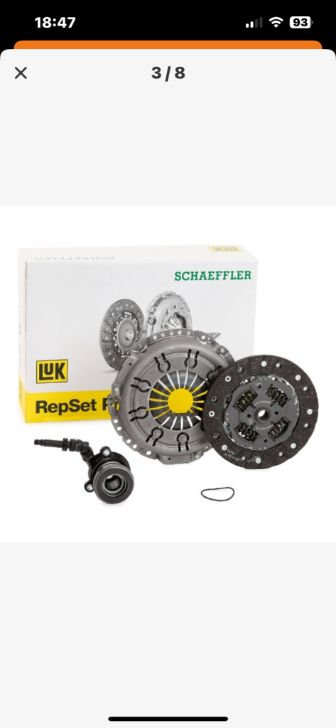 Vauxhall corsa 1.4 Sri clutch kit with space cylinder 