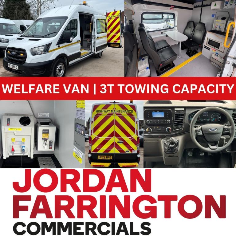 2022 FORD TRANSIT L3H3 350 UTILITY SPEC EURO 6 WELFARE VAN WITH REAR STORAGE