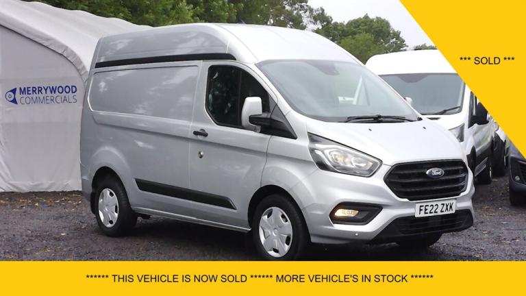 2022 Ford Transit Custom 320 TREND L1 H2 SWB HIGH ROOF IN SILVER WITH AIR CONDITIONING,PARKING SE...