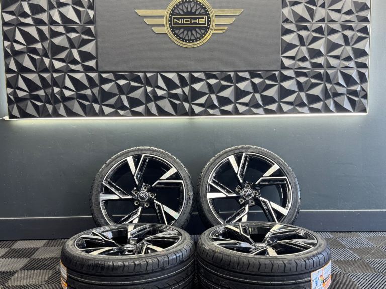 NEW 19” inch Rs Rs3 Rs4 S3 Alloys Wheels Audi A3 5x112 A4 A6 Tt Scirocco Caddy Vw golf r