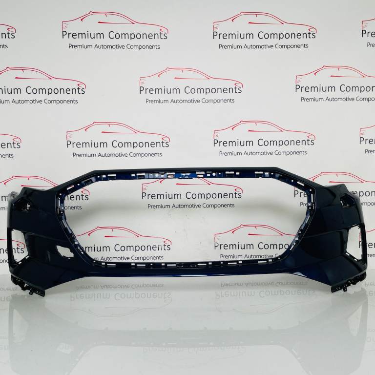 Audi Q8 E Tron Front Bumper Genuine Blue With Jet Washers 2019 - 2023 [an132]