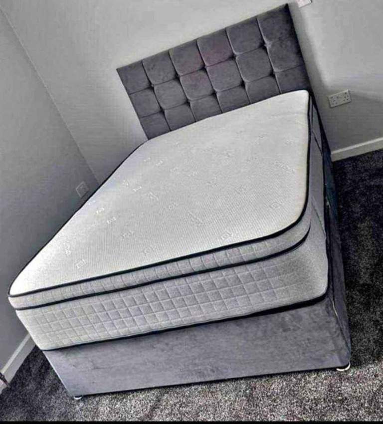 image for Sturdy bed frame with mattress included – excellent deal