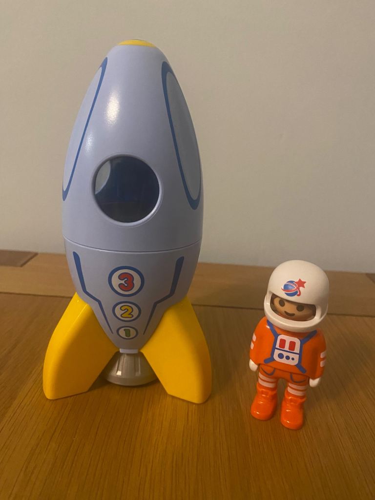 Playmobil 123 Rocket and Spaceman. 