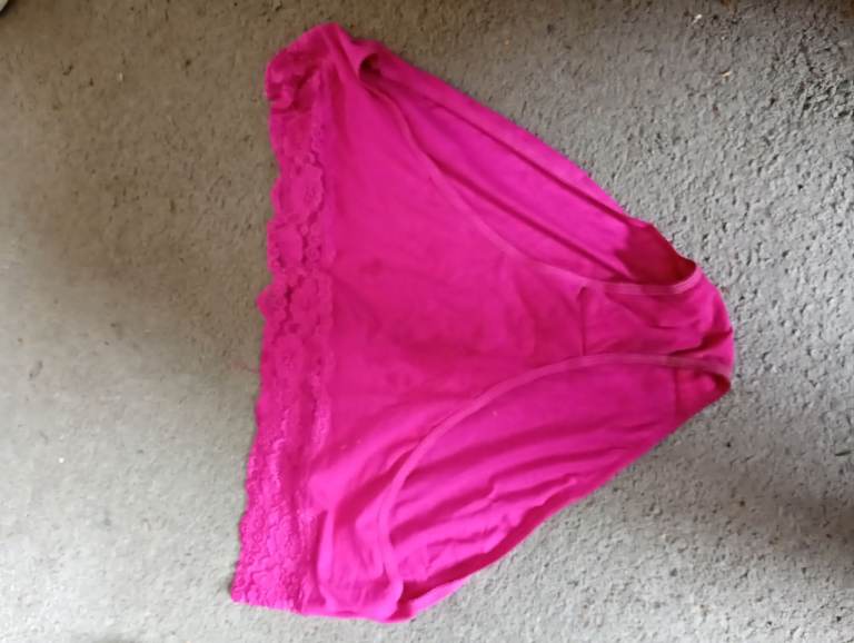 Women's Pink Underwear with Lace Detail