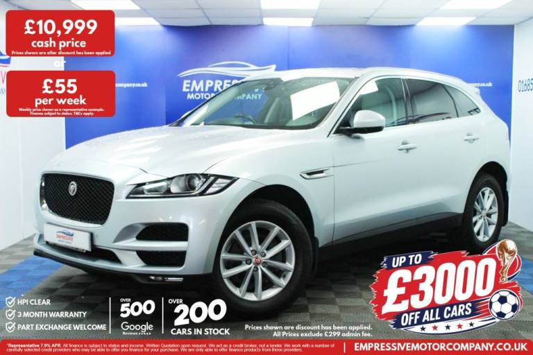 2017 17 JAGUAR F-PACE 2.0 D180 PRESTIGE SUV 5DR DIESEL AUTO AWD EURO 6 (S/S) (18