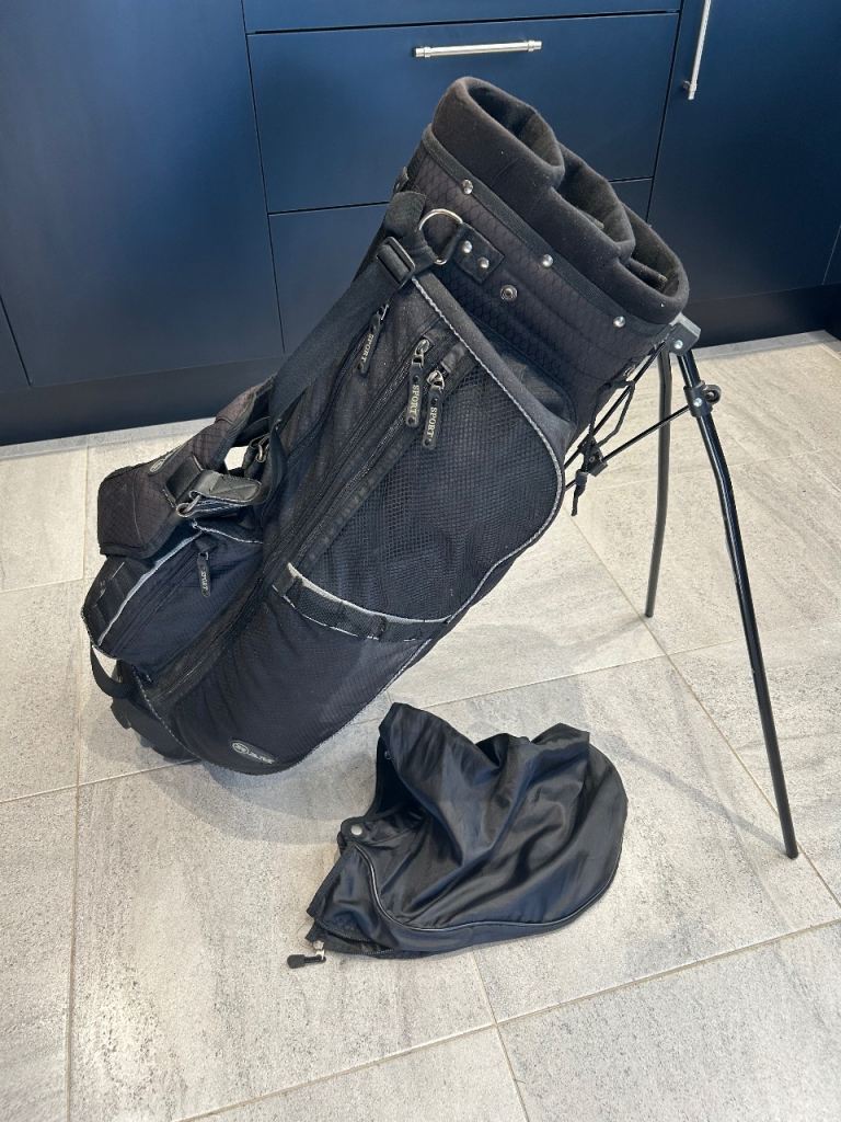 RAM SPORT 5 way CARRY / STAND GOLF BAG.   Lightweight - Multi Pocketed.
