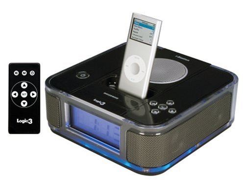 **Brand NEW** i-Station 9 ipod radio alarm clock in black with remote control