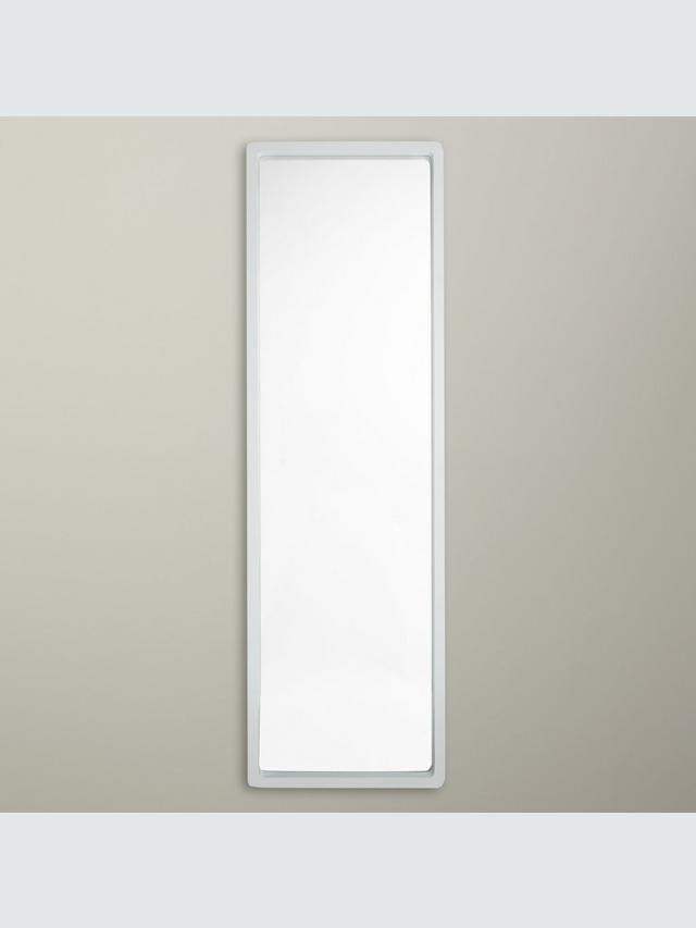 image for John Lewis Rounded Corners Full Length Mirror, 144 x 44cm, White