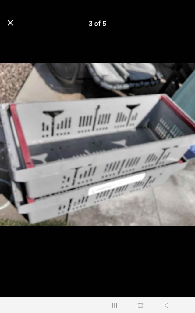 Large stacking crate 2 available car boot antique fair storage 