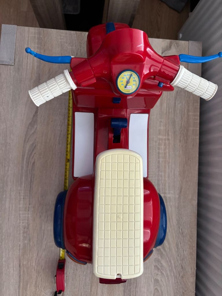 Chicco Vespa Style 3-Wheeled Scooter – Red, Good Condition