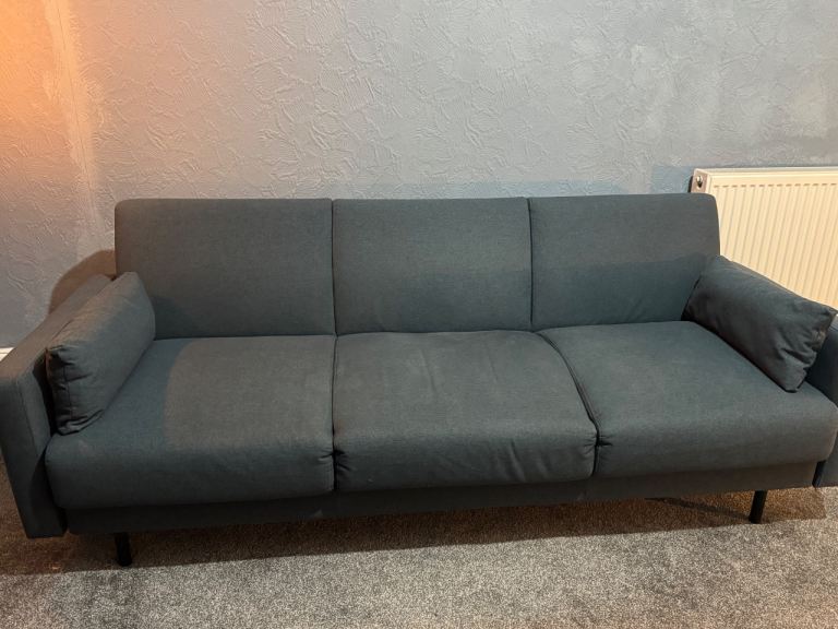 MADE . Com blue sofa bed 