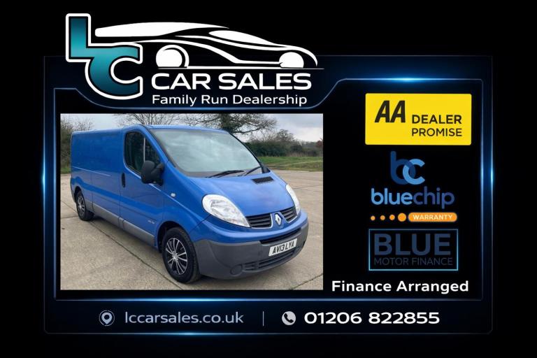 2013 RENAULT TRAFIC 2.0 dCi LL29 eco - long wheel base - no vat - cheap van