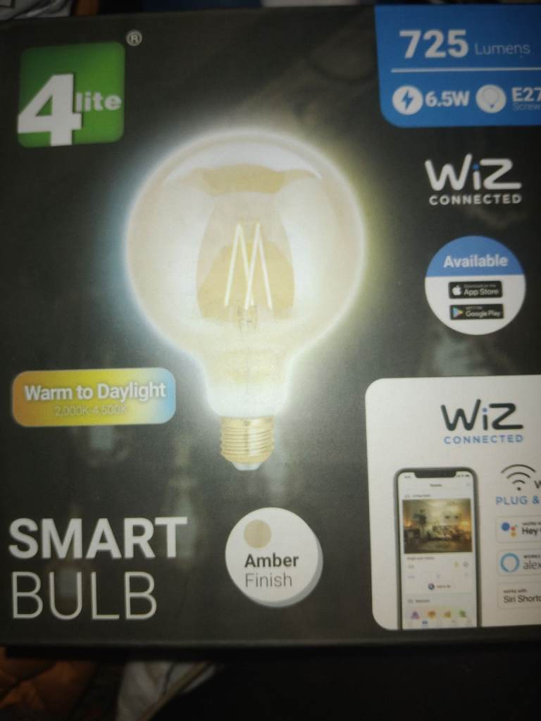 Wix Smart Bulbs, alexa, hey google, siri, u can set it up whenever to whatever u want