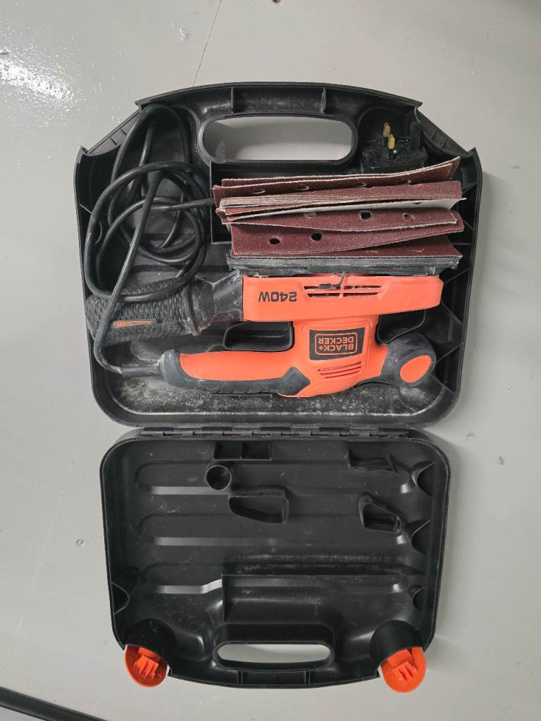 Black and decker orbital sander with mixed sheets