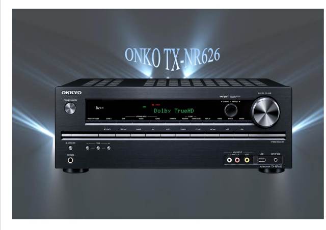 Onkyo TX-NR626 160X7 watts bluetooth AV amplifier/Remote | in