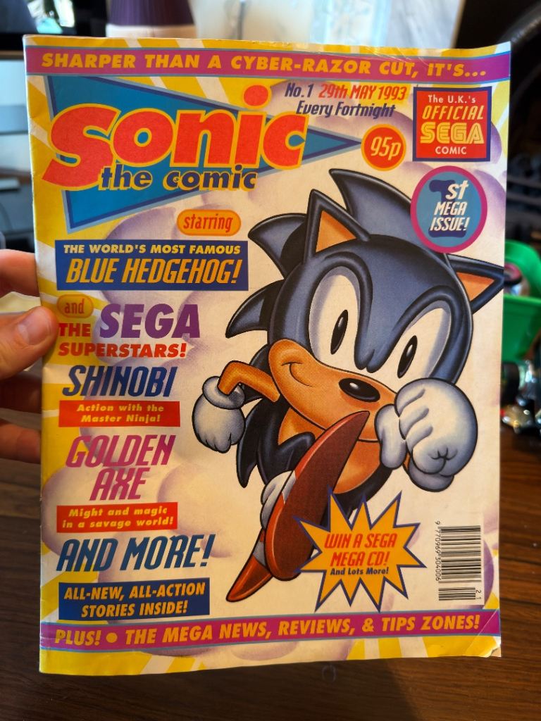 Sonic the Comic No. 1 (1993) – Rare First Issue – Original SEGA Fleetway Comic