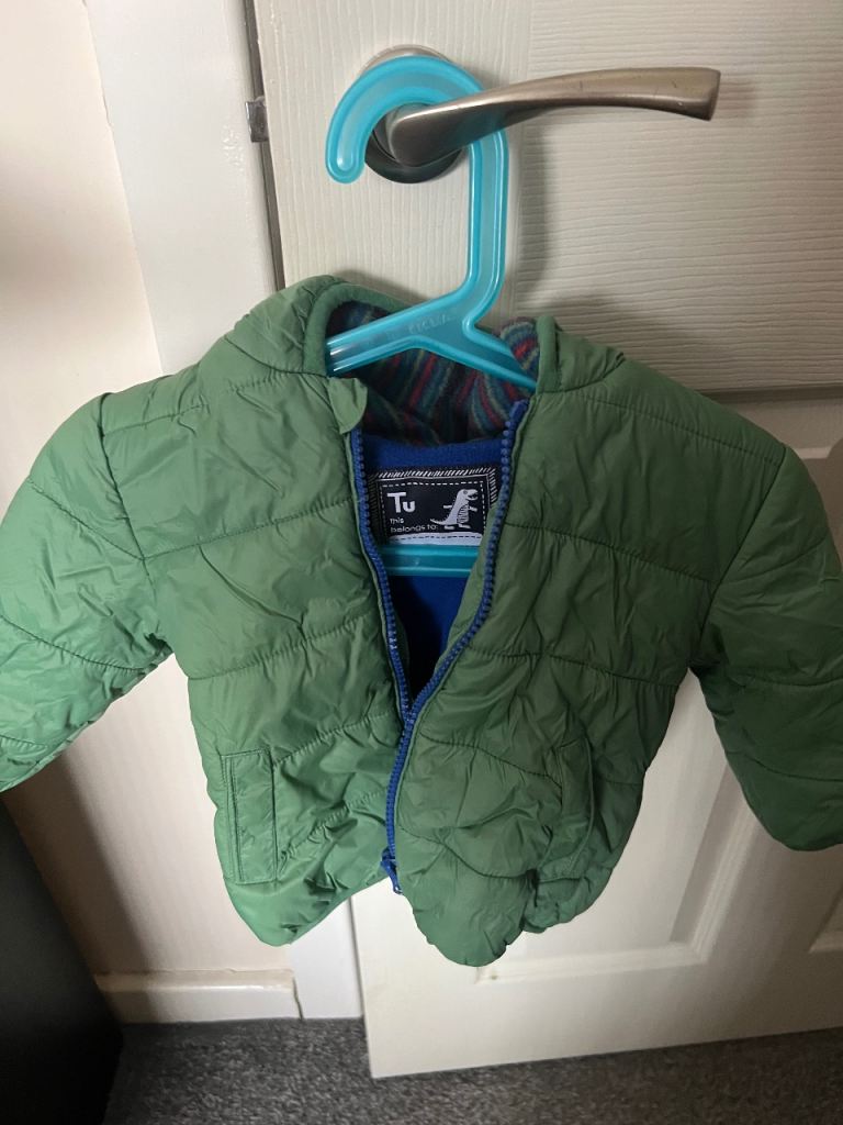 Tu Kids Green Puffer Jacket – Good Condition
