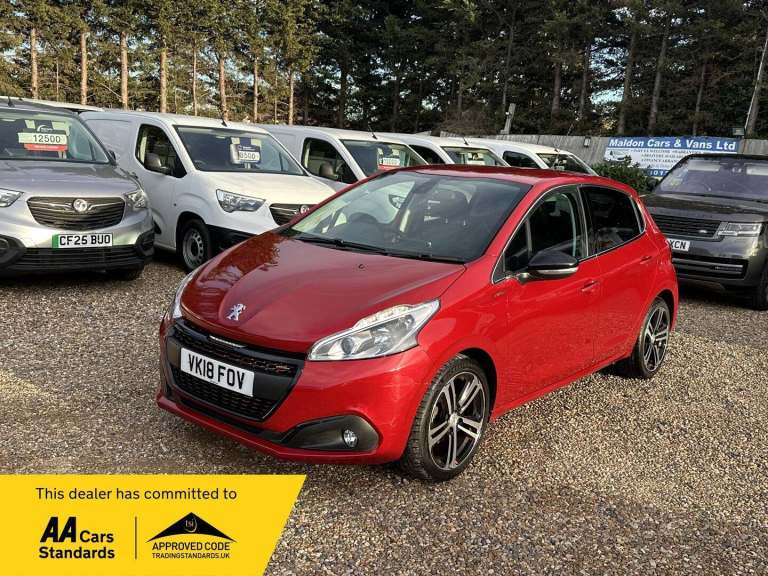 2018 Peugeot 208 1.2 PureTech GT Line Euro 6 (s/s) 5dr HATCHBACK Petrol Manual