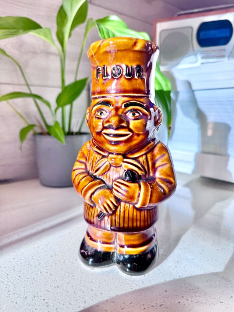 Vintage Ceramic Chef Flour Shaker / Figurine