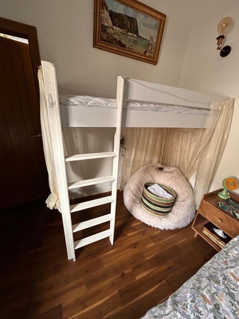 Almost new, bunk bed with mattress 