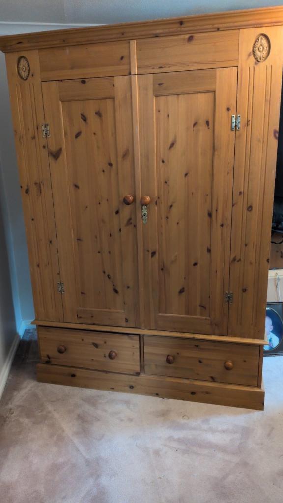 Pine double wardrobe x 2 