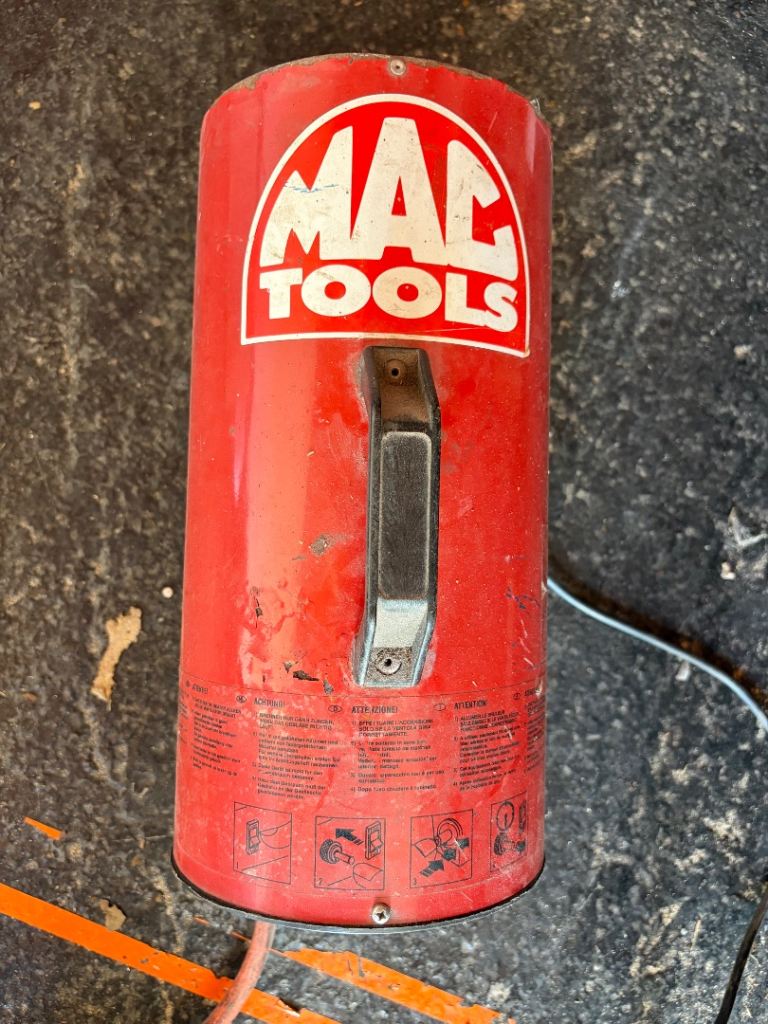 Vintage MAC TOOLS Space Heater Workshop Garage Heater - Retro Spares or Repair