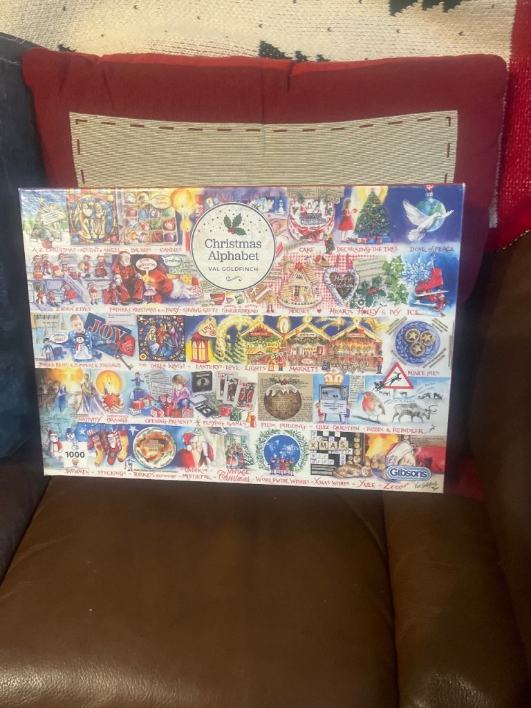 Christmas Alphabet puzzle 1000 piece