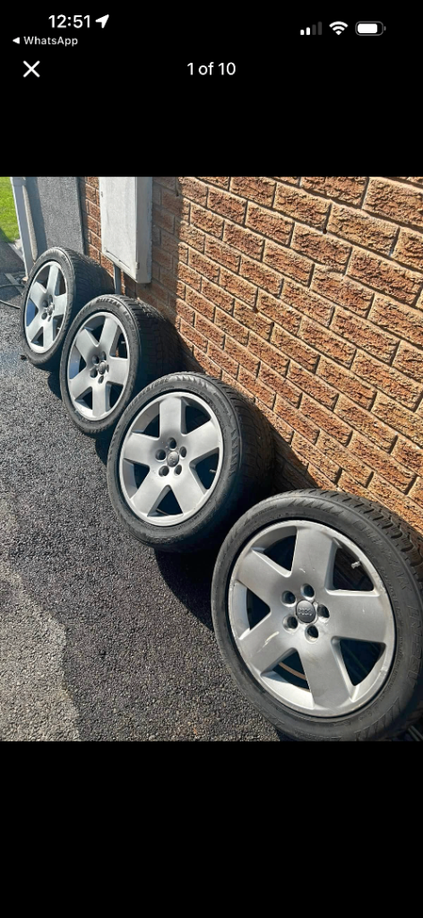 18” audi alloy wheels. 