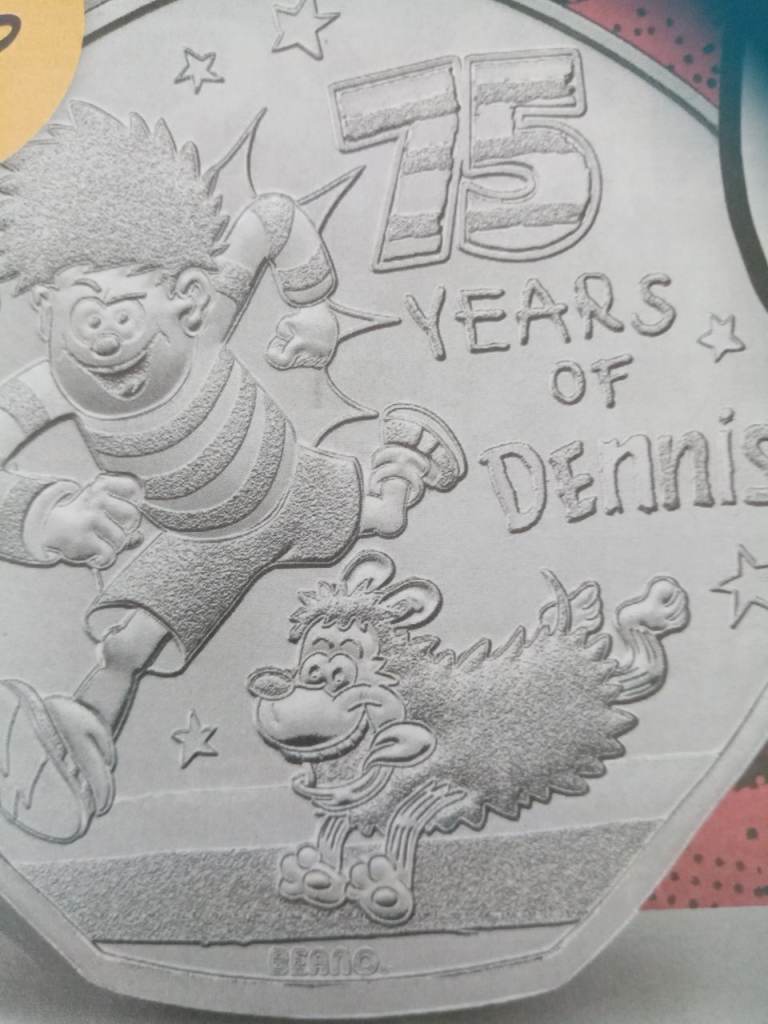Dennis the menace 50p coin  Wanted CASH PAID 